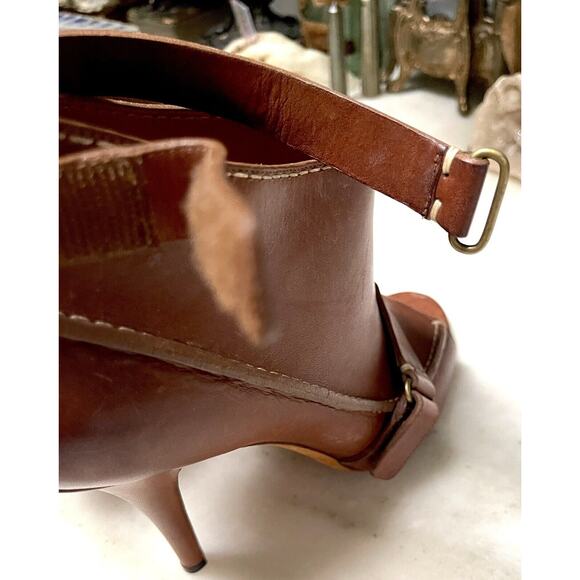 Givenchy Bootie Boot Cognac 39.5 heel ankle strap leather - Picture 11 of 13
